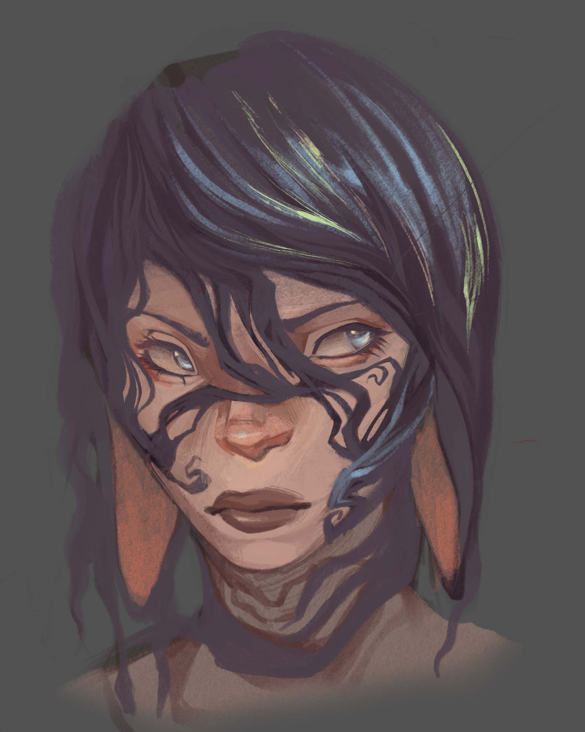 unfinished portrait of an original charater