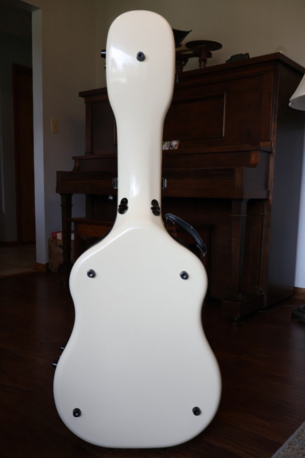 Crossrock Deluxe Fiberglass Case For OM, Martin 000 Guitars - Orange - CRF2020OMOR