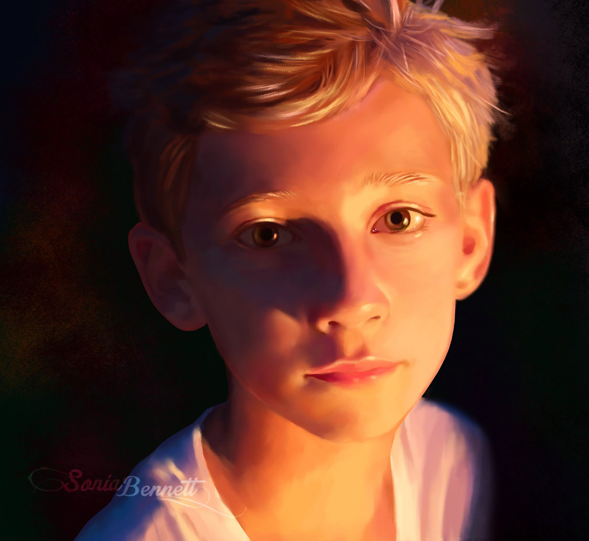 By the Firelight - Krita