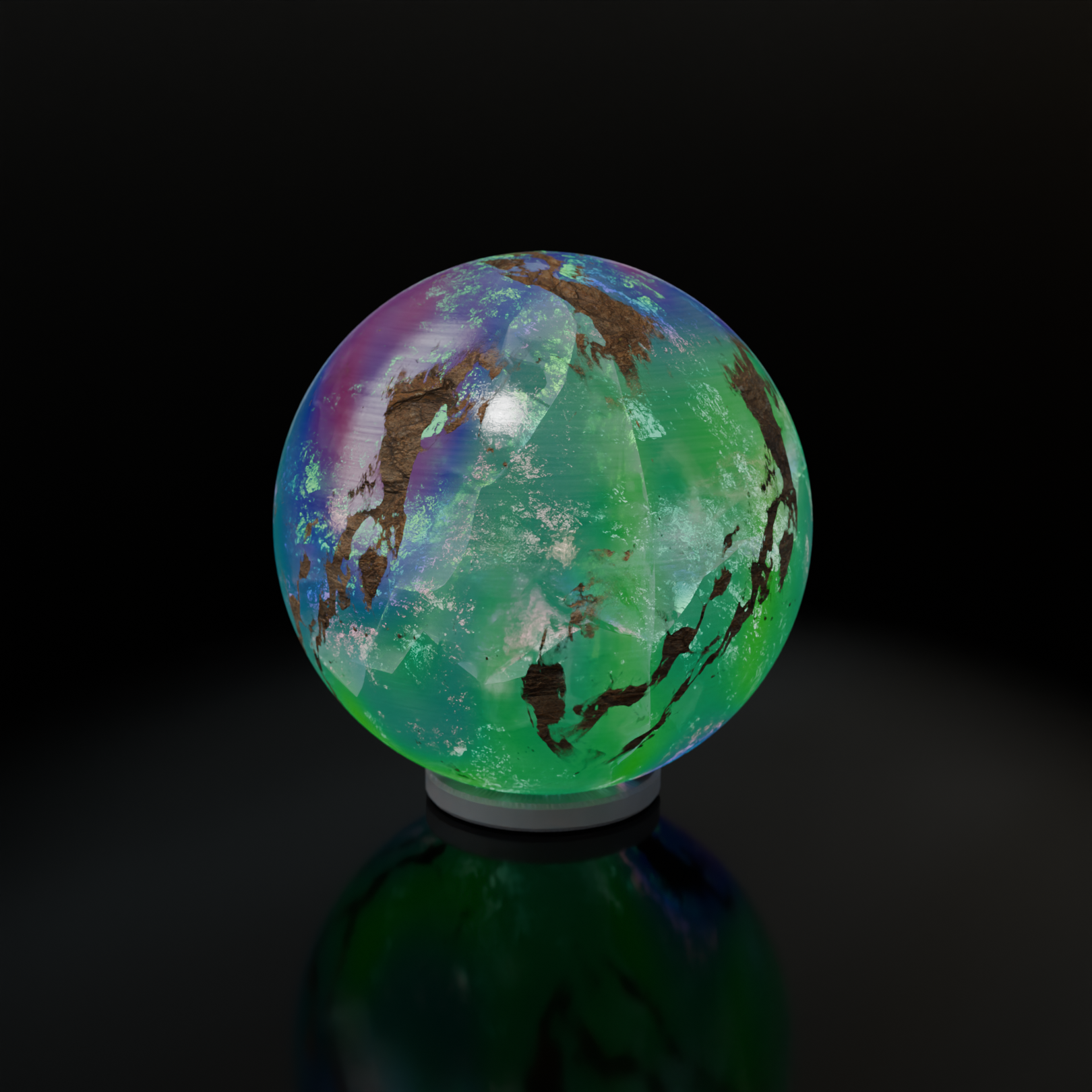 Procedural shaders to create minerals