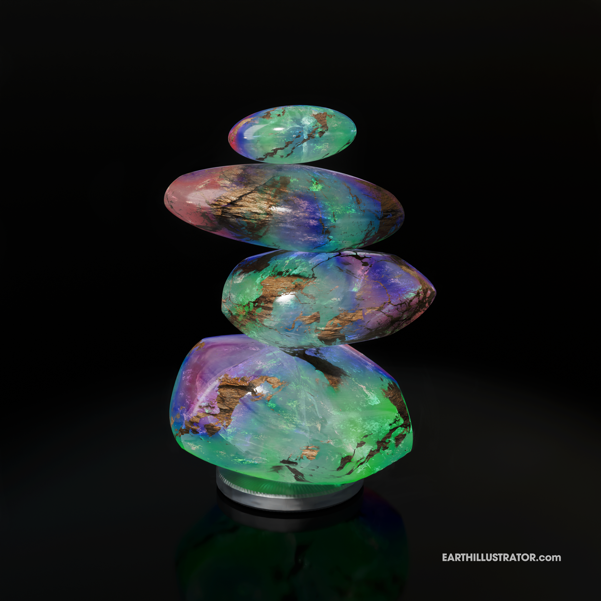 Minerals - Procedural and painted shaders