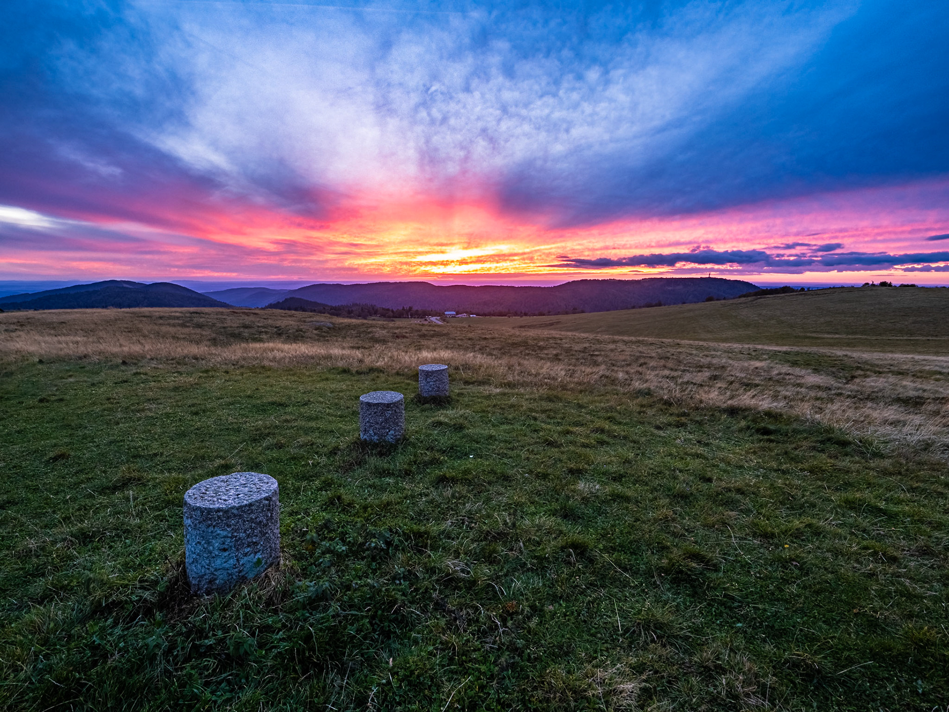 Zonsondergang Ballon d'Alsace