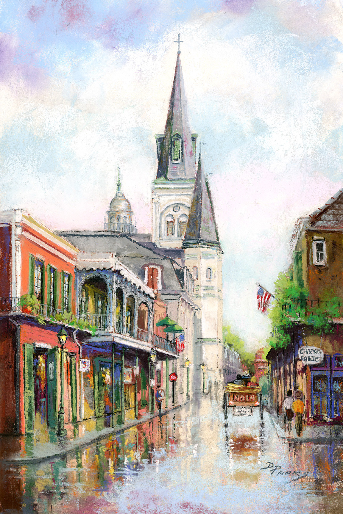 Rue Chartres and The Cathedral