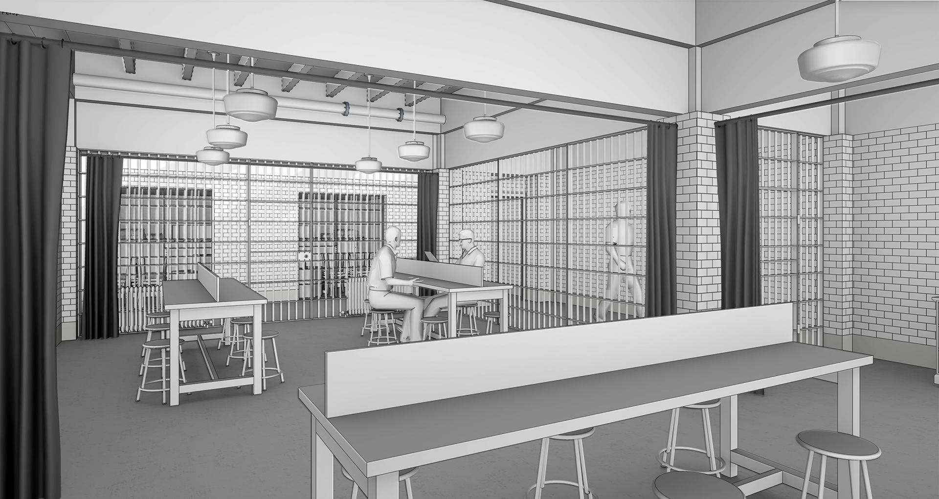 Perry Mason Jail Cell Meeting Room