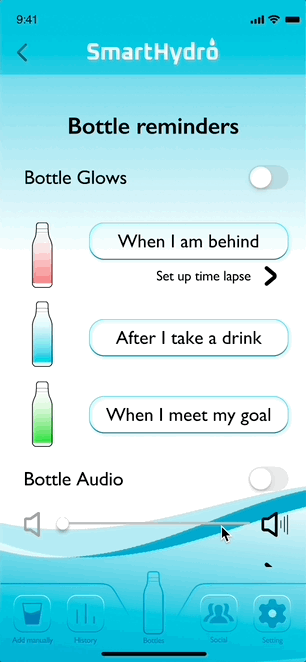 Users wanted more detailed settings. Duration and occurrence options have been added to the glow reminder. 