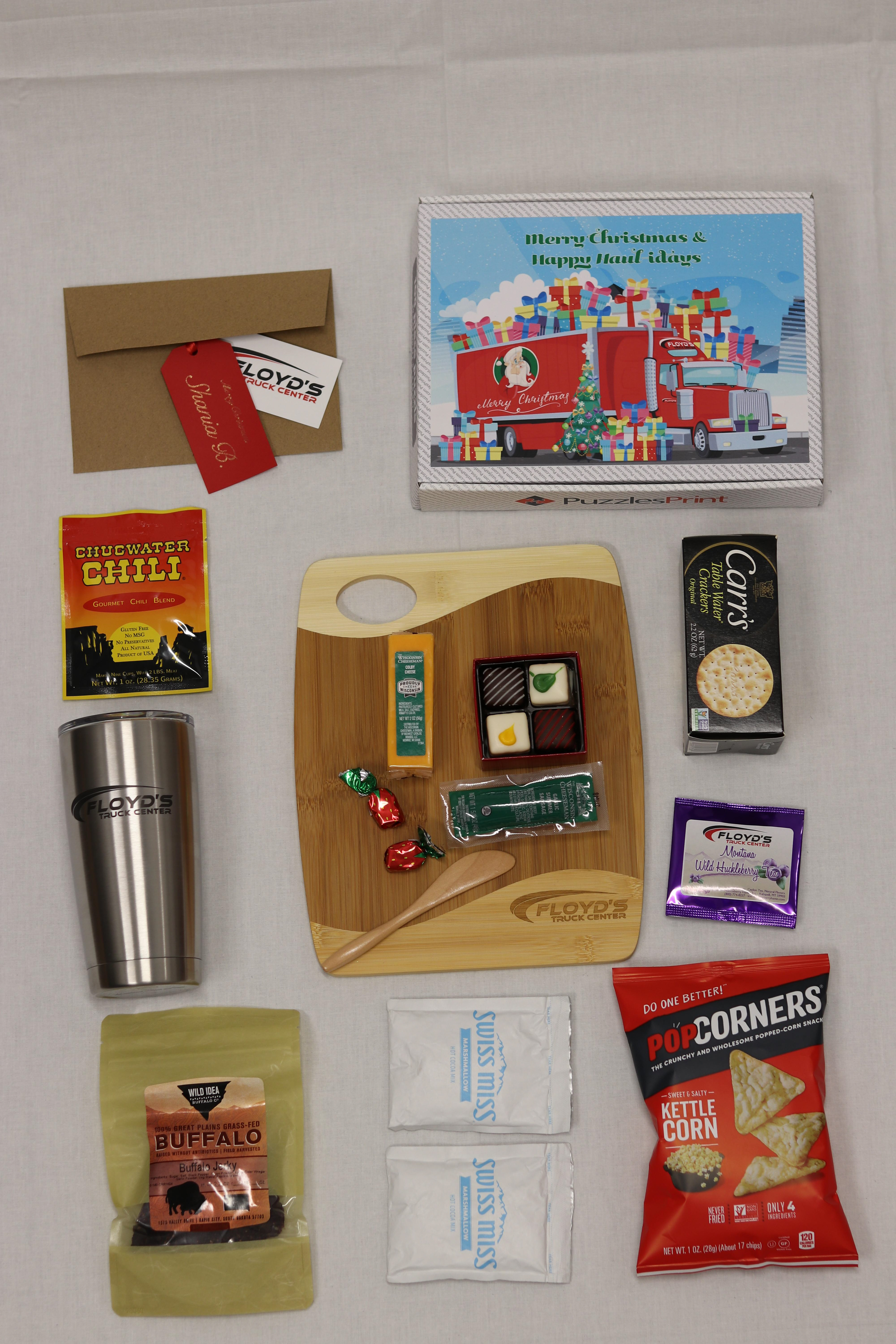 Gift Box Flat Lay 