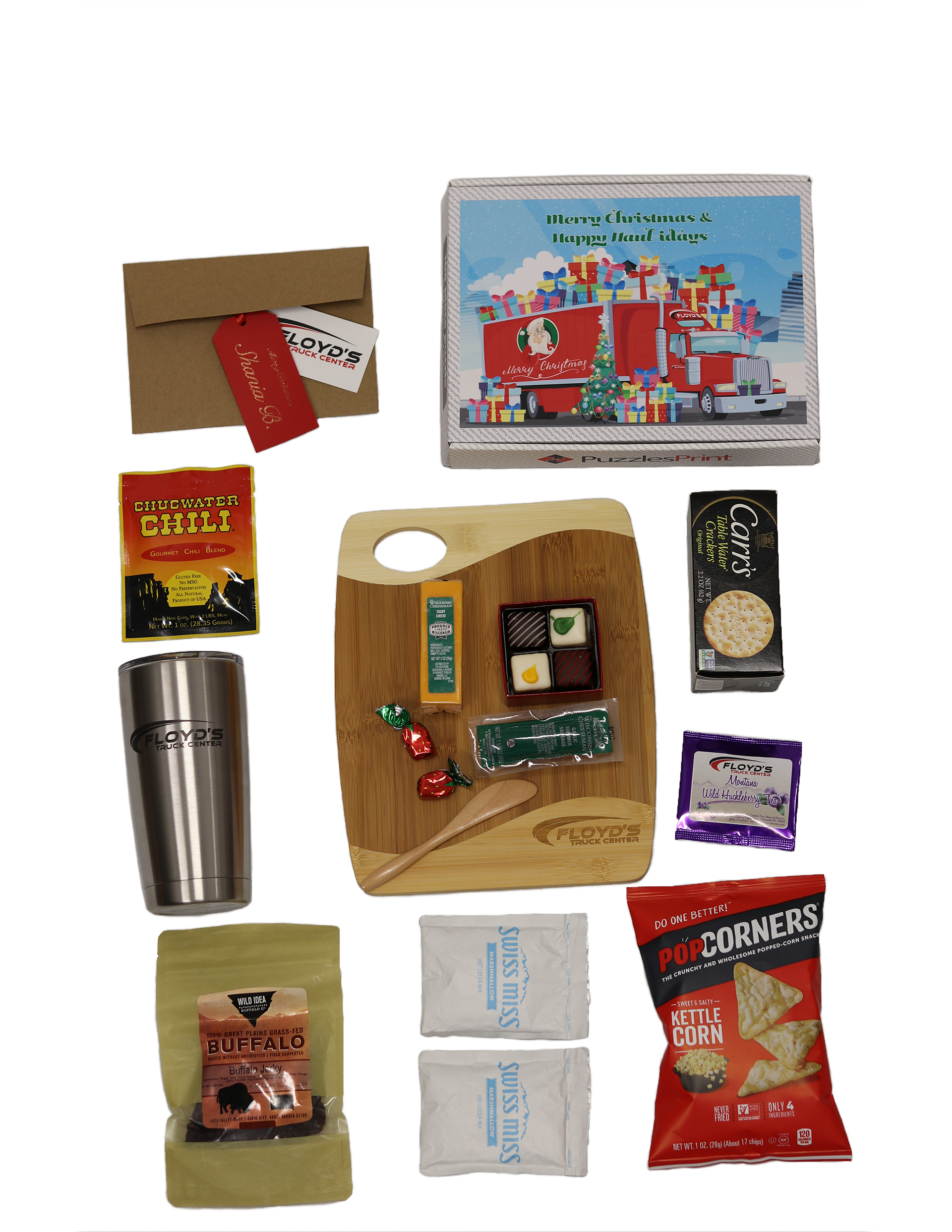 Gift Box Flat Lay