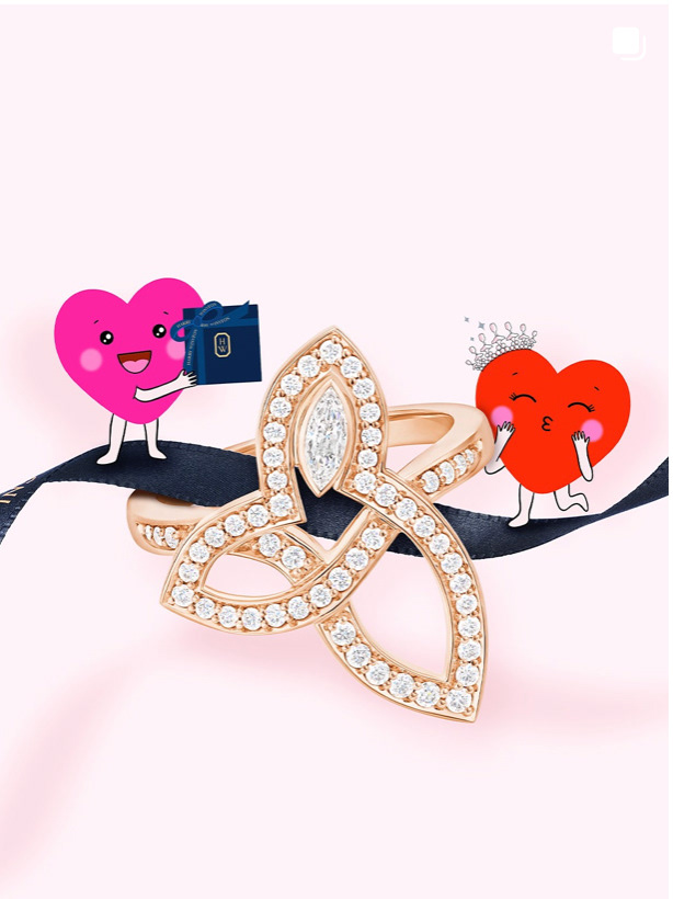 Creation of characters for Harry Winton Jewellers valentines campaign 2025