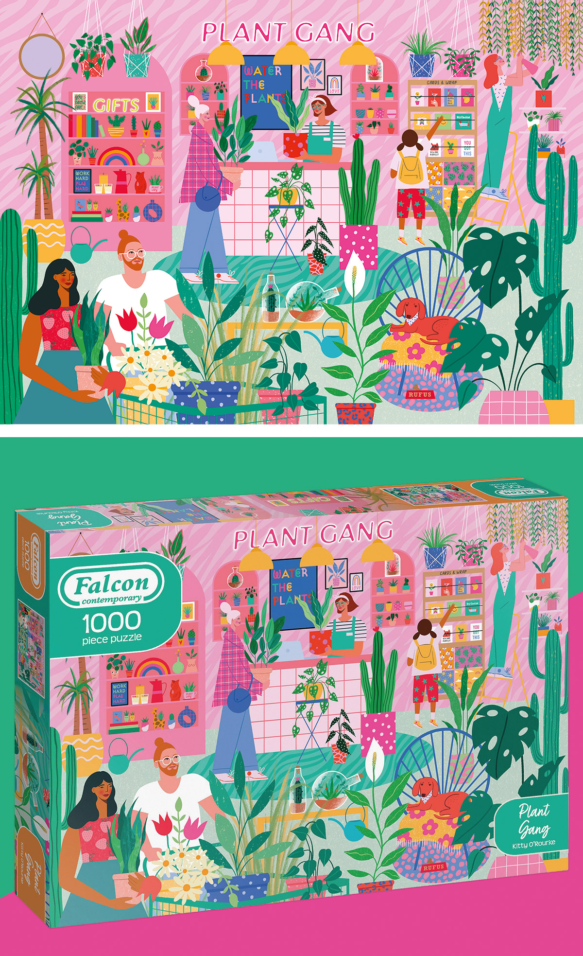 Plant shop themed jigsaw puzzle for Falcon Contemporary