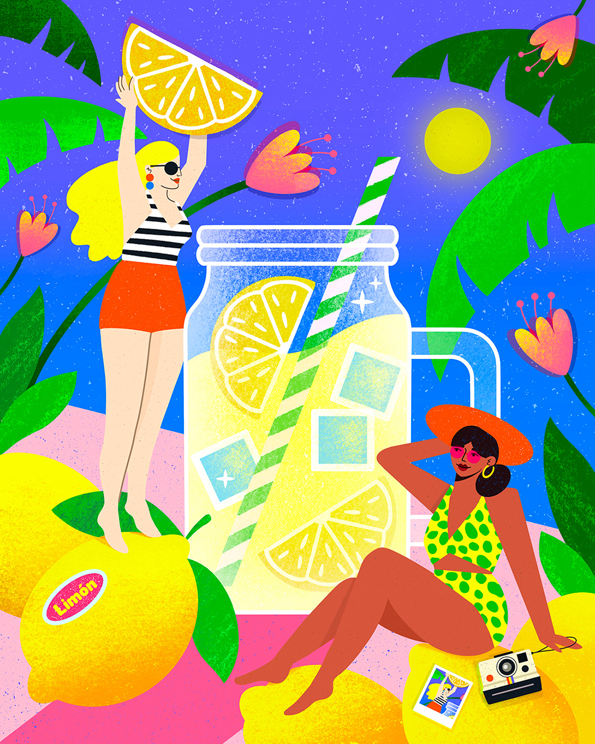 Making Lemonade and camera, Sweet Summer 2023 art challenge