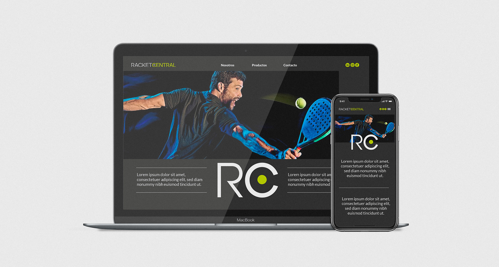 Racketcentral, Estudio de Diseño Badagnani, Buenos Aires, Branding, Manual de marca