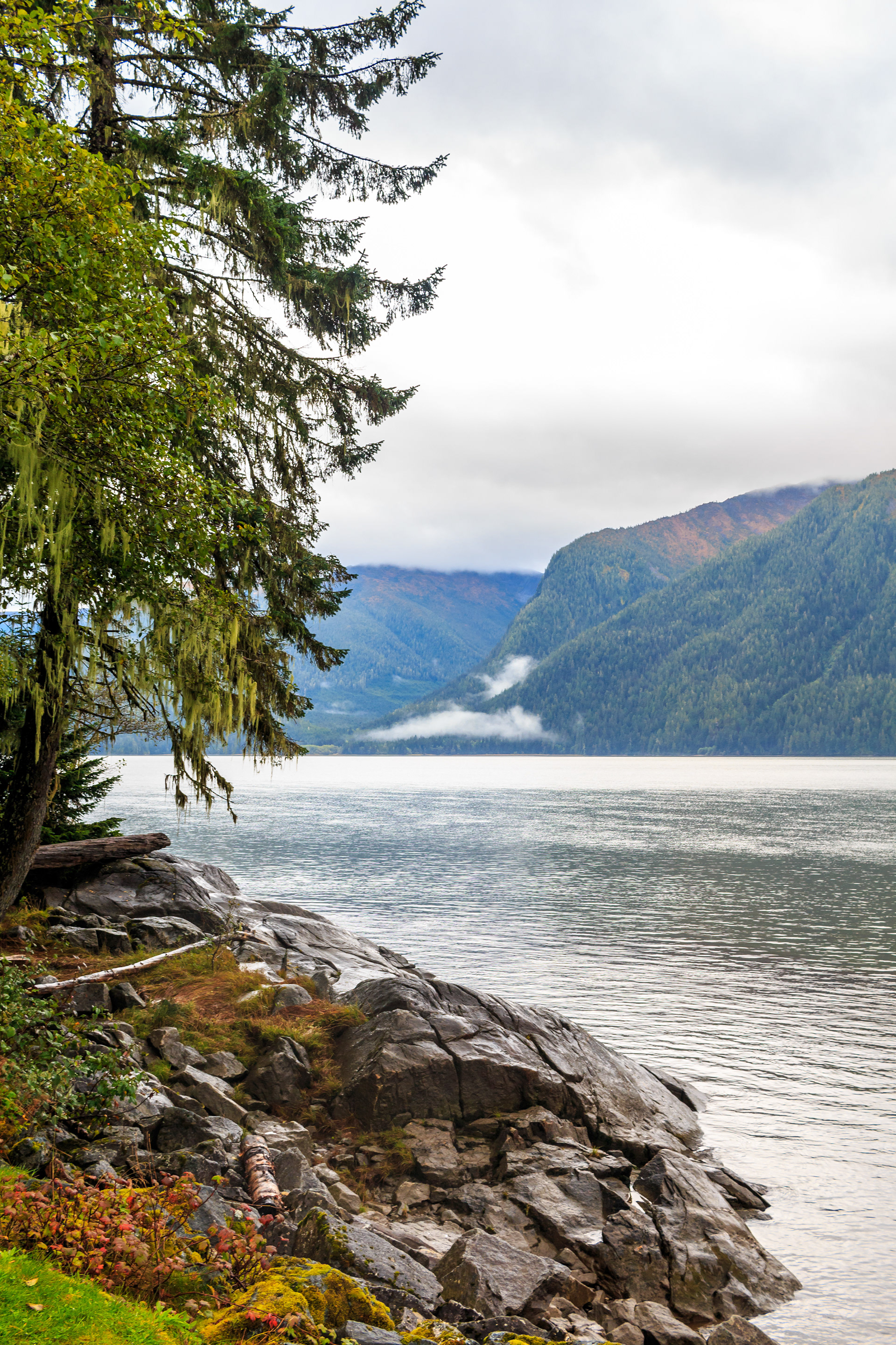 Skeena River am Yellowhead Highway bei Prince Rupert