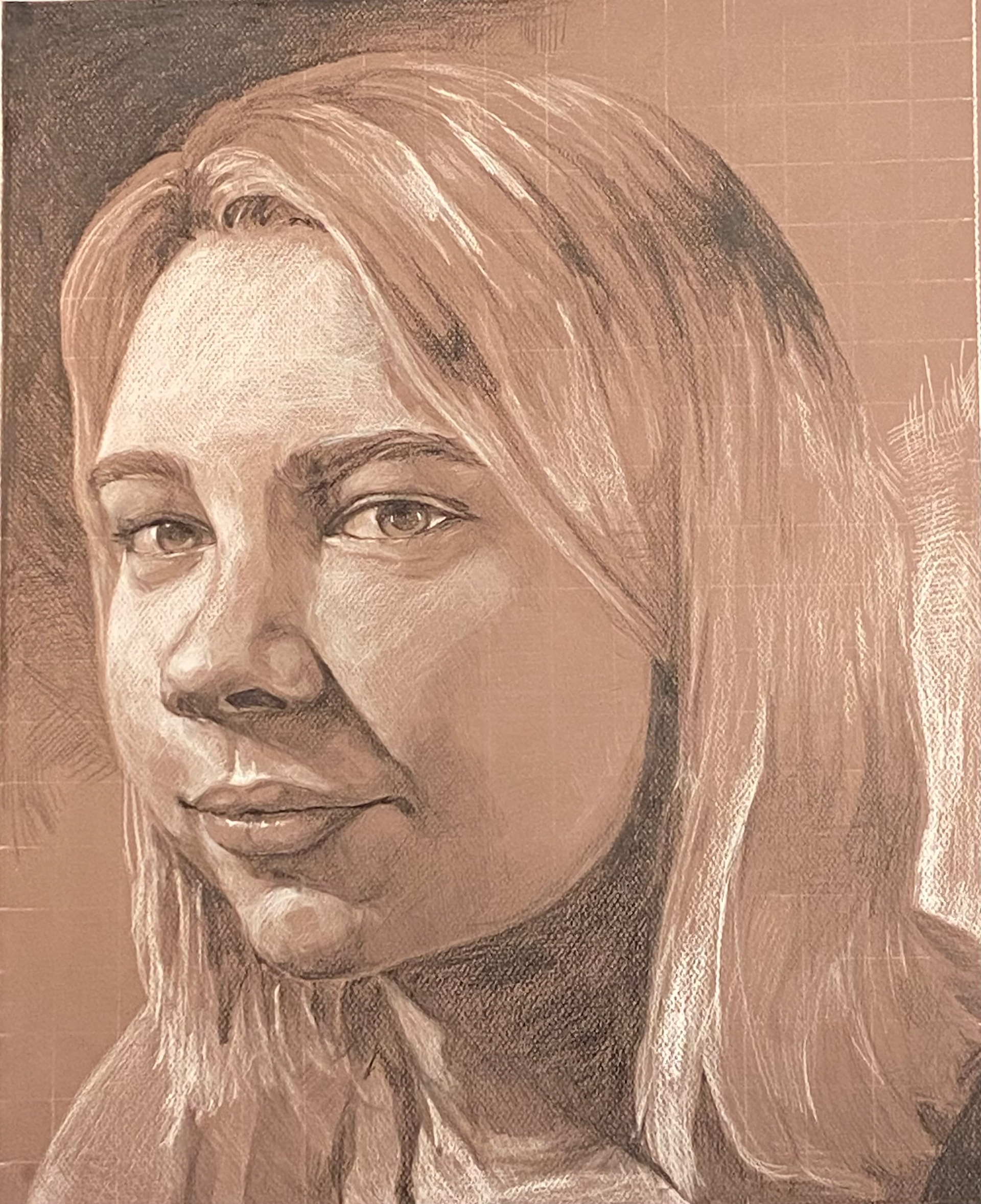Ava Ditzel,Beaumont School,11th,Self Portrait,Drawing & Illustration,Kristen LoPresti,Gold Key