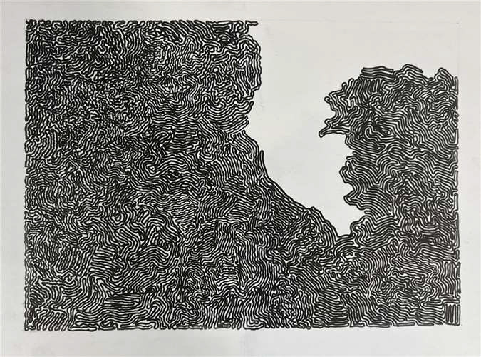 Alex Miller, St. Ignatius High School, Grade 9, The Infinite Line, Drawing & Illustration, Educator: Clayton Petras, Silver Key