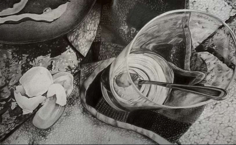 Erin McFadden, Kenston High School, Grade 11, Sunny Side Sidewalk, Drawing & Illustration, Educator: Andie Quinn, Silver Key
