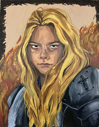Blair Pichola,Rocky River High School,12th,Fight On, Painting, Laura Skehan, Gold Key