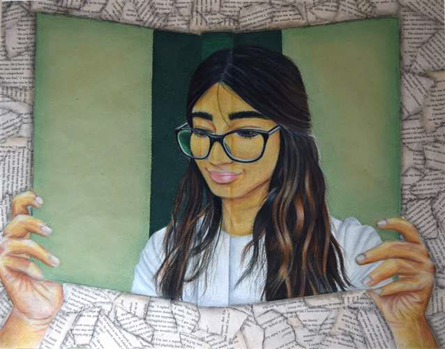 Nikolina Gelic, Mentor High School, Grade 12, Between the Pages, Drawing & Illustration, Educator: Michelle Kane, Honorable Mention