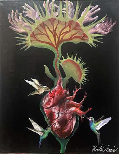 Martin Hausler, Bay Village High School,9th,Dionaea's Parasites, Painting,Grace Outcalt, Gold KeyDionaea's Parasites