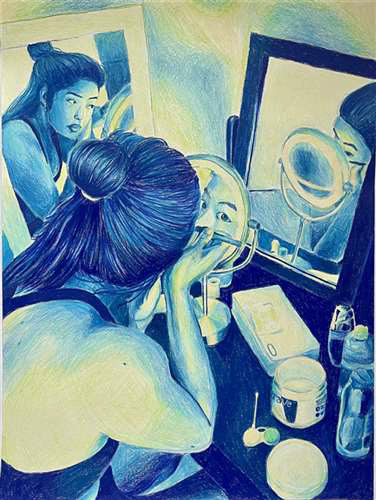 Elianna Gamboa, Brecksville Broadview Hts Middle School, Grade 12, The Beauty Corner, Drawing & Illustration, Educator: Andrew Hansen, Honorable Mention