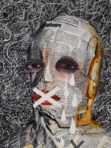 Leila Claypool, Orange High School, Grade 11, Anxious, Digital Art, Educator: Ryan Kerns, Honorable Mention