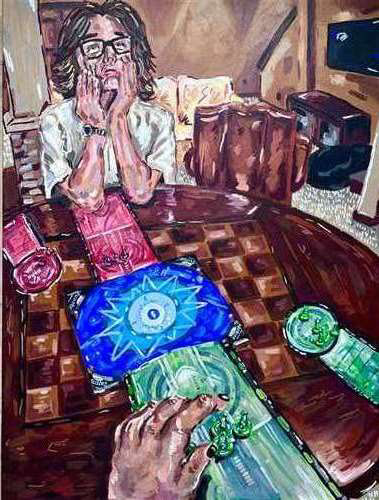 Katelyn Torres, Kenston High School, Grade 12, Sore Loser, Painting, Educator: Andie Quinn, Honorable Mention