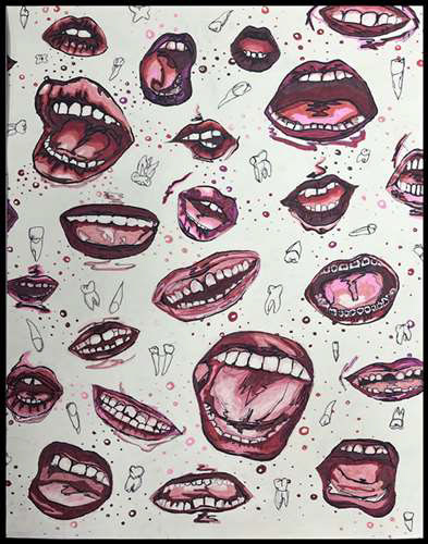 Eliana Uher,Orange High School,12th,Dentistry Wall Paper,Design,Melissa Conrad, Gold Key
