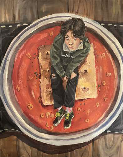 Skylar Pagon,Kenston High School,12th,Elle-phabet Soup,Painting,Andie Quinn, Gold Key