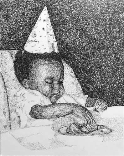 Karsyn Sharp, Euclid City High School, Grade 11, First of Many, Drawing & Illustration, Education: Edith Mellen, Silver Key
