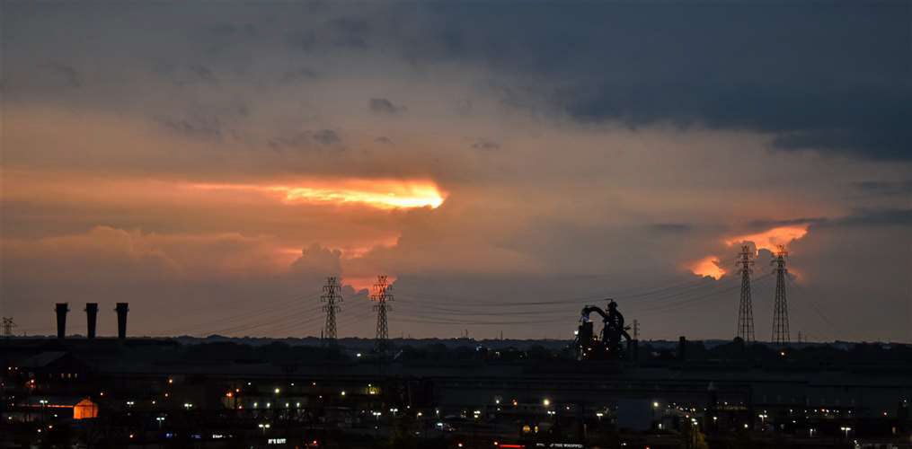 Jaden Kuznik, St Joseph Academy, Grade 12, Steelyard at Dawn, Photography, Educator: Peter Nezovich, Honorable Mention