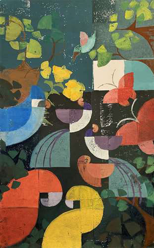 Caitlin Wong,Mentor High School,12th,Golden Birds,Printmaking,Heidi Toot,Gold Key