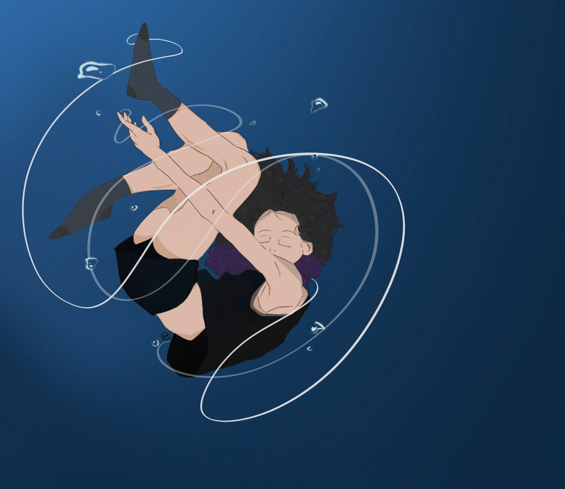 Rae Porach, Rocky River High School, Grade 12, Peace of Mind, Digital Art, Educator: Sarah Perz, Honorable Mention