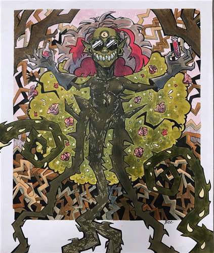 Shelby Childress, Euclid City High School, Grade 11, Mad Scientist, Drawing & Illustration, Educator: Edith Mellen, Silver Key