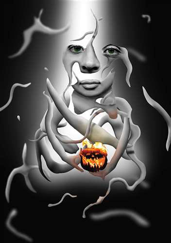 Kareem Fareed, University School - Hunting Valley Campus, Grade 11, Halloween Night, Digital Art, Educator: Enrique Delamata, Honorable Mention