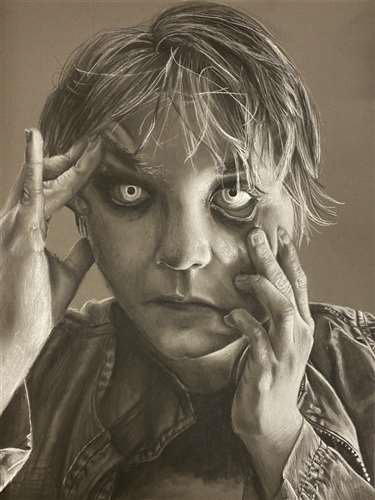 Sam Bell, Riverside High School, Grade 12, Melodrama, Drawing & Illustration, Educator: Drew Hartmann, Honorable Mention