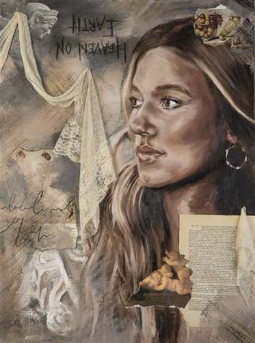 Emilia Gulley, Bay Village High School, Grade 12, Heaven on Earth, Mixed Media, Educator: Grace Outcalt, Silver Key