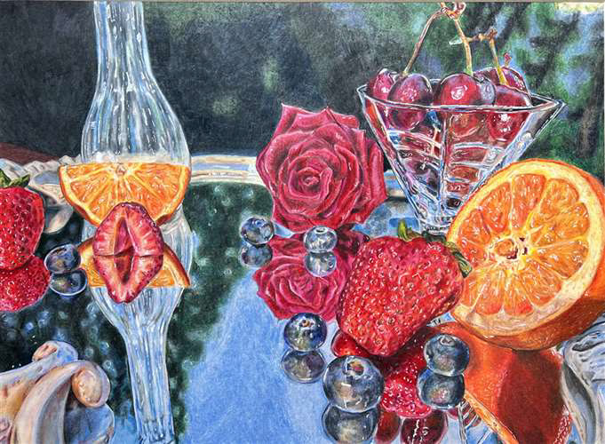 Katelyn Torres, Kenston High School, Grade 12, Breakfast at Dawn, Drawing & Illustration, Educator: Andie Quinn, Silver Key