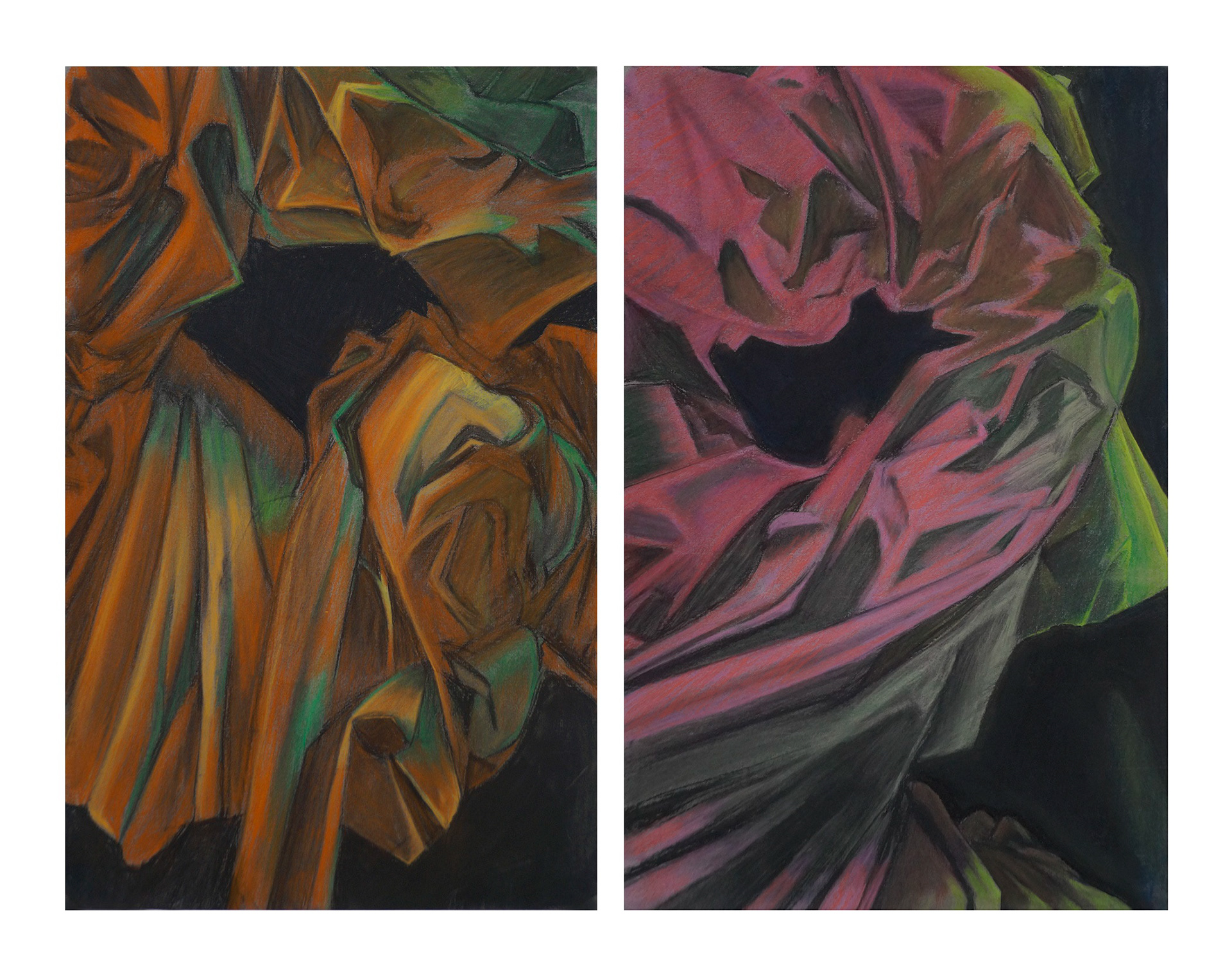 Bex Loebl,Orange High School,11th,Fabric Diptych, Drawing & Illustration, Dan Whitely, Gold Key