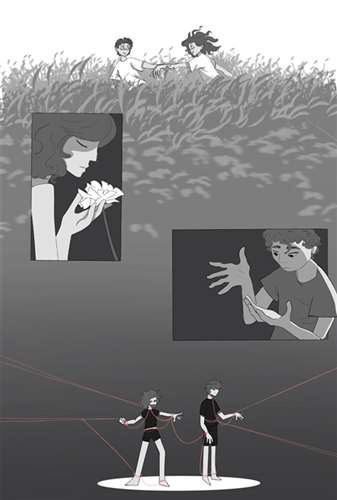 Ingrid Christina, Hathaway Brown School, Grade 12, Siblings with the Same Birthday, Comic Art, Educator: Shelly Ahern, Honorable Mention