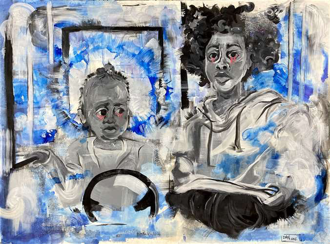 Danny Sudberry, Brush High School, Grade 11, Sorry, Dad, Painting, Educator: Sarah Curry, Honorable Mention