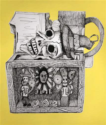 Karsyn Sharp,, Euclid City High School, Grade 11, Mexican Still, Drawing & Illustration, Educator: Edith Mellen, Honorable Mention