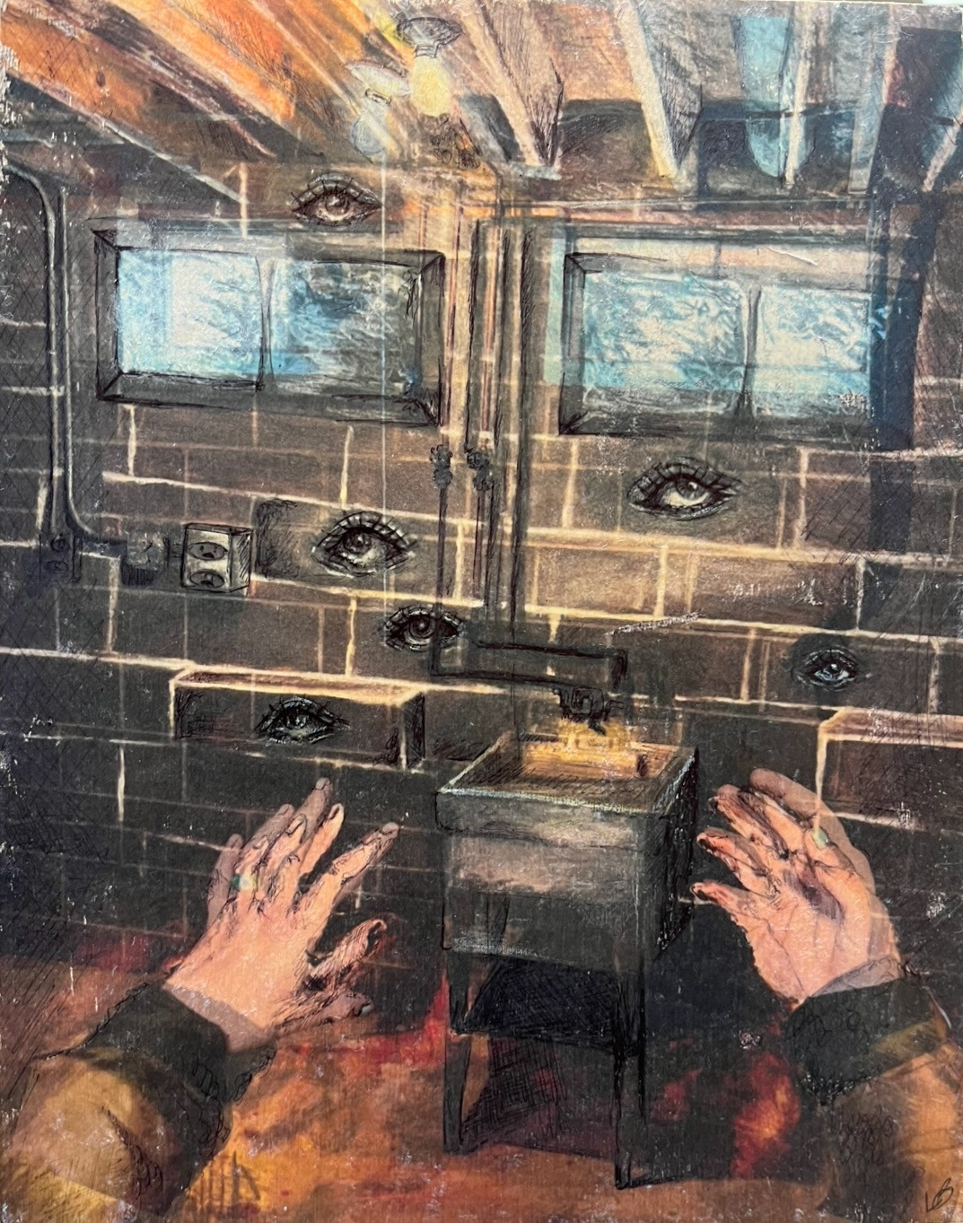 Samantha Brownell, Chagrin Falls High School, Grade 12, All Eyes On You, Digital Art, Educator: Jill Eisert, Silver Key