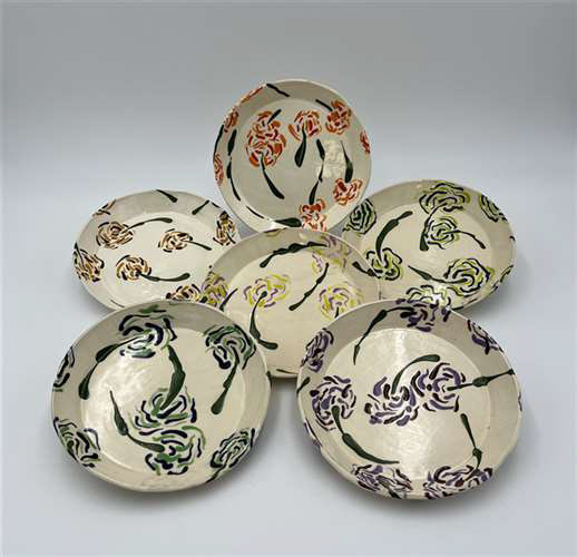 Elise Kavalchek, Laurel School, Grade 12, Family of Flowers, Ceramics & Glass, Educator: Catherine Butler, Silver Key