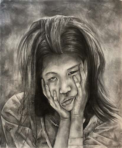 Laura Wei, Orange High School, Grade 12, Silent Scream, Drawing & Illustration, Educator: Ryan Kerns, Silver Key