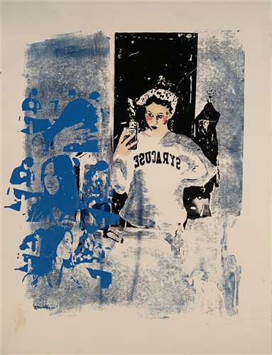 Catherine SaltzHathaway Brown School, 12th,Getting Unready, Printmaking, Shelly Ahern, Gold Key