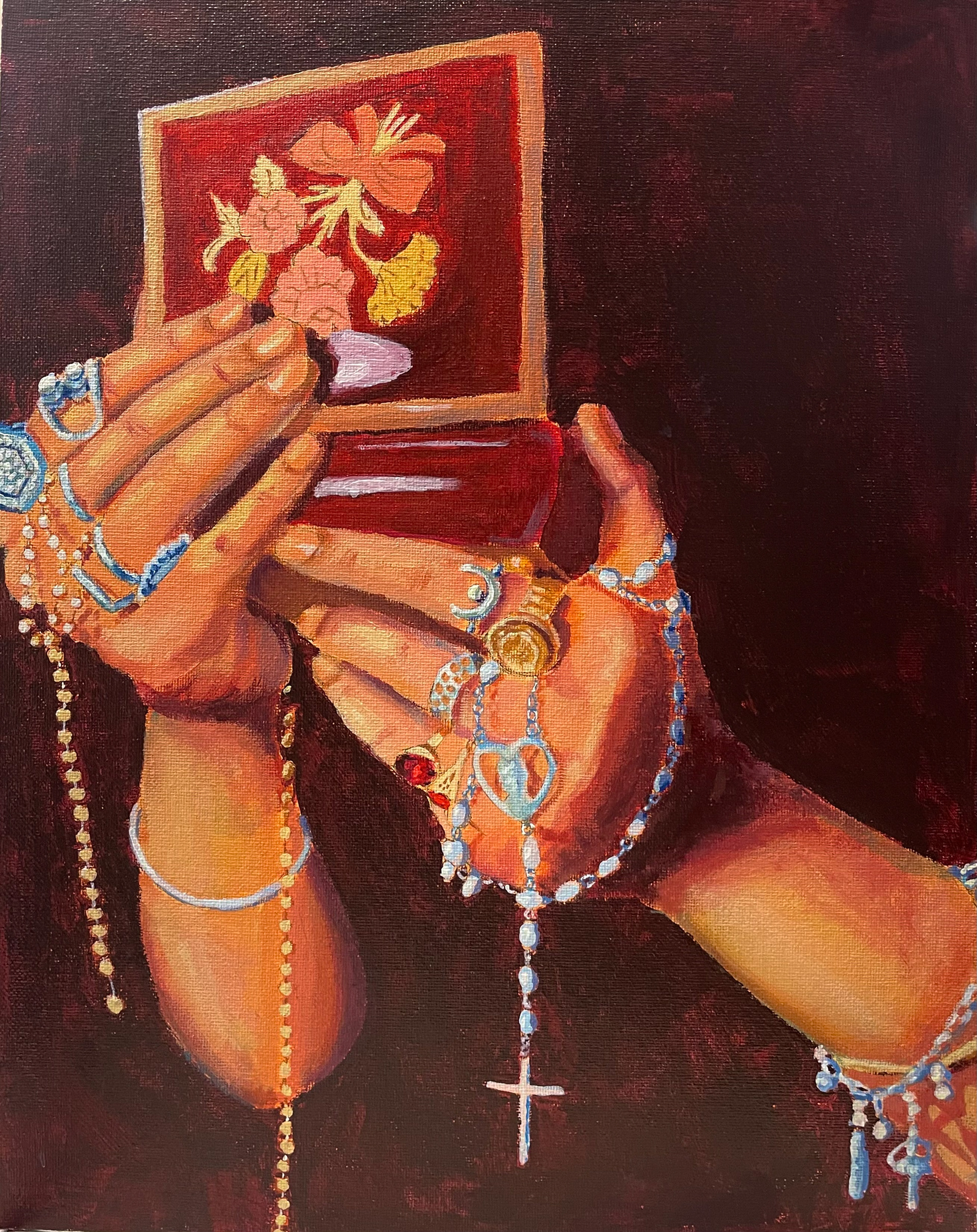 Elianna Gamboa, Brecksville Broadview Hts High School, 12th,More Than Riches , Painting, Andrew Hansen, Gold Key