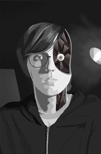 Madeline Griffiths, Shaker Heights High School, Grade 12, Self Portrait, Digital Art, Educator: Keaf Holliday, Honorable Mention