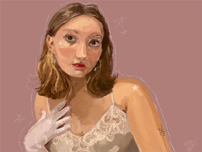 Madeleine Nowakowski, Padua Franciscan High School, Grade 11, Self Portrait, Digital Art, Educator: Stefanie Cook, Silver Key