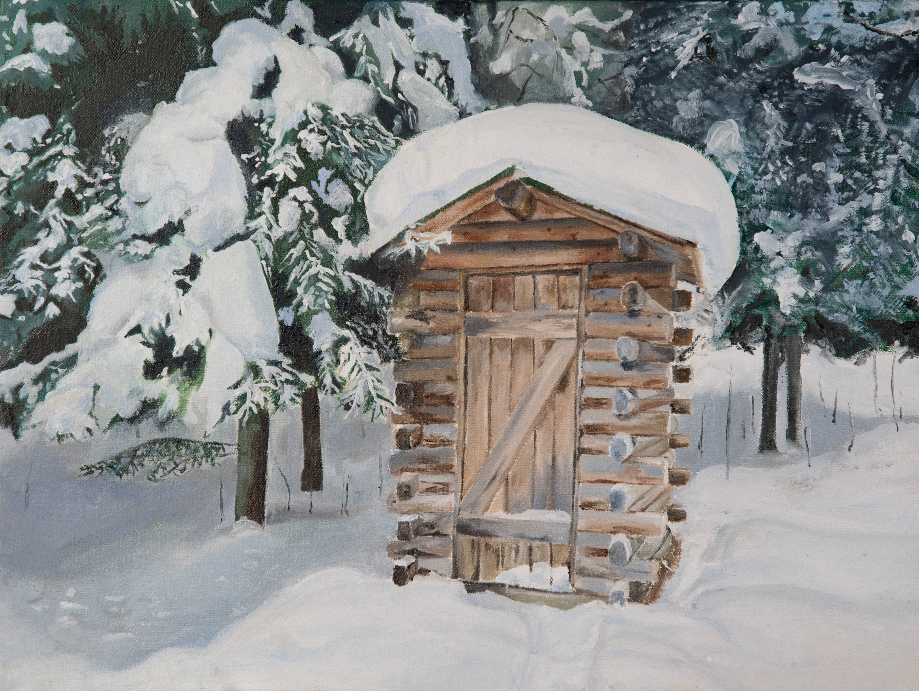 Danielle Lentes,Bay Village High School,11th,Peace in Isolation,Painting,Grace Outcalt, Gold Key