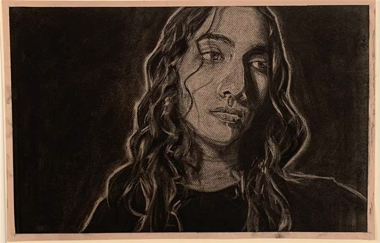Saija Shah,Hathaway Brown School,12th,Self Portrait,Drawing & Illustration,Shelly Ahern,Gold Key