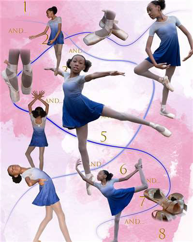 Taliyah Whitehead, Shaker Heights High School, Grade 12, Art of Dance, Digital Art, Educator: Kathleen Fleming, Honorable Mention